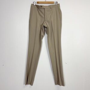 NEW Jack Victor Pants Mens 32 R Beige Esprit CT Wool Dress Suit Pant NWOT